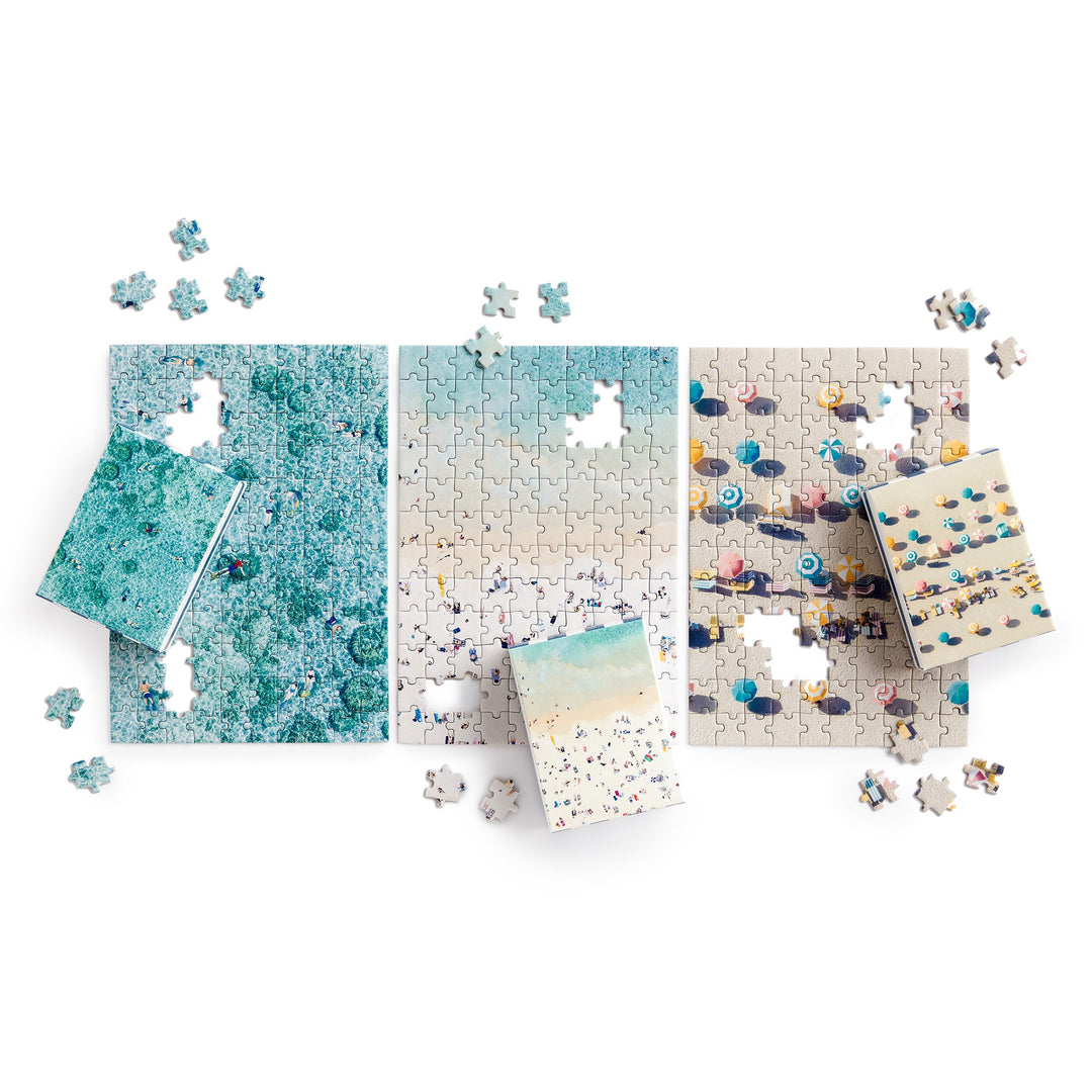 Gray Malin The Beachside 3In1 Puzzle Set Galison
