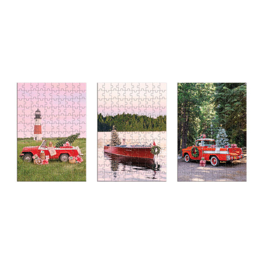 Gray Malin The Holiday 3-in-1 Puzzle Set Puzzles Gray Malin 