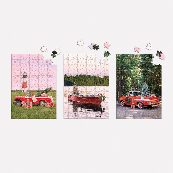 Gray Malin The Holiday 3-in-1 Puzzle Set Puzzles Gray Malin 