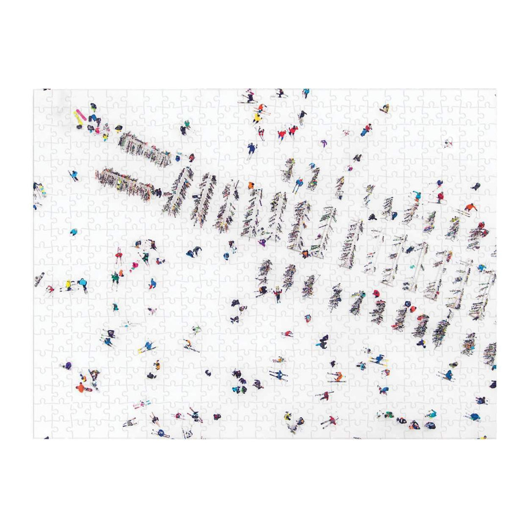 Gray Malin The Snow Two-sided Puzzle 2-sided 500 Piece Puzzles Galison 