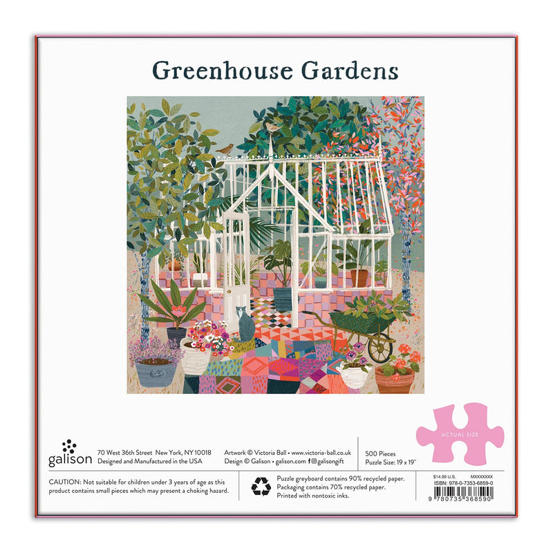 Greenhouse Gardens 500 Piece Puzzle 500 Piece Puzzles Galison 
