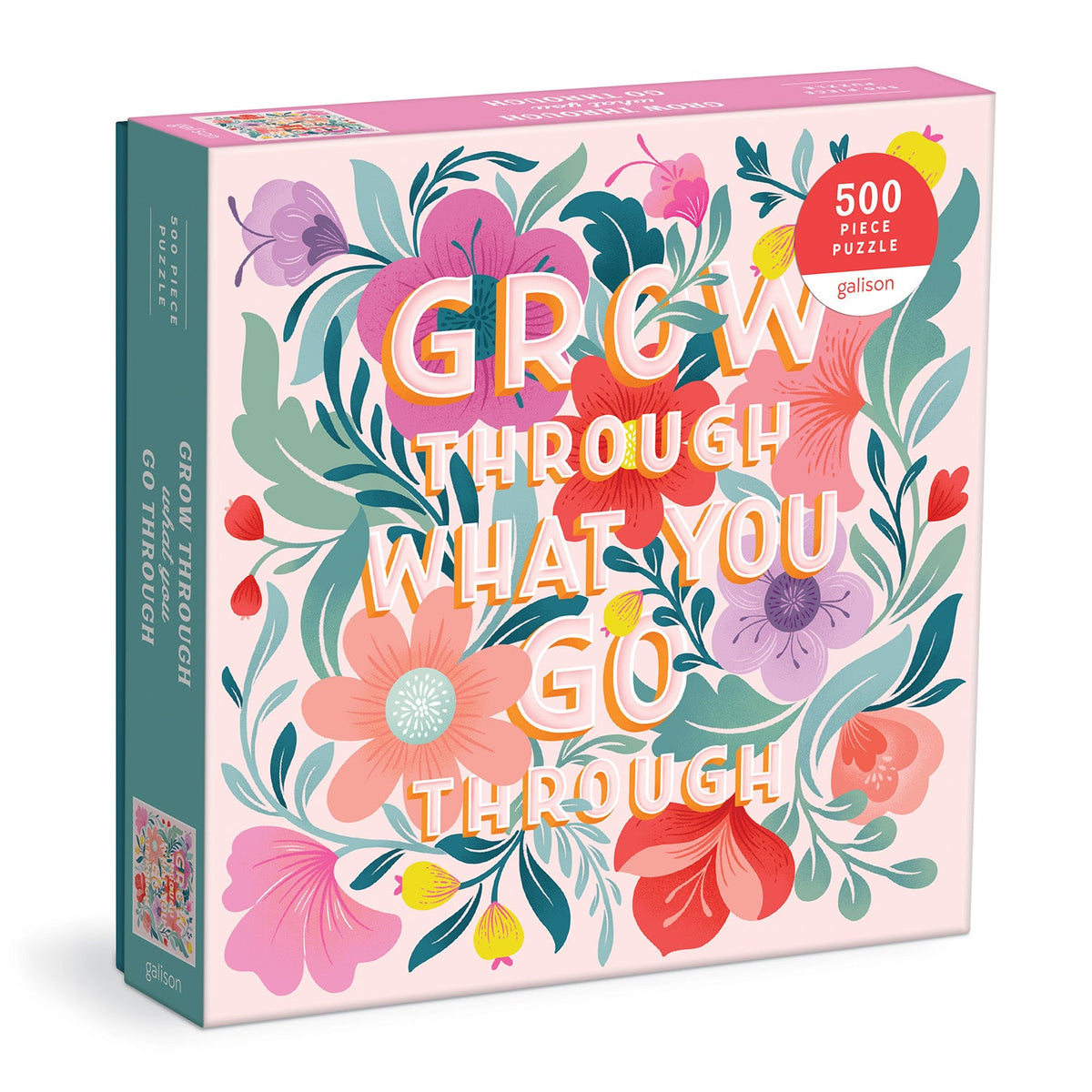 Grow Through What You Go Through 500 Piece Puzzle Galison 