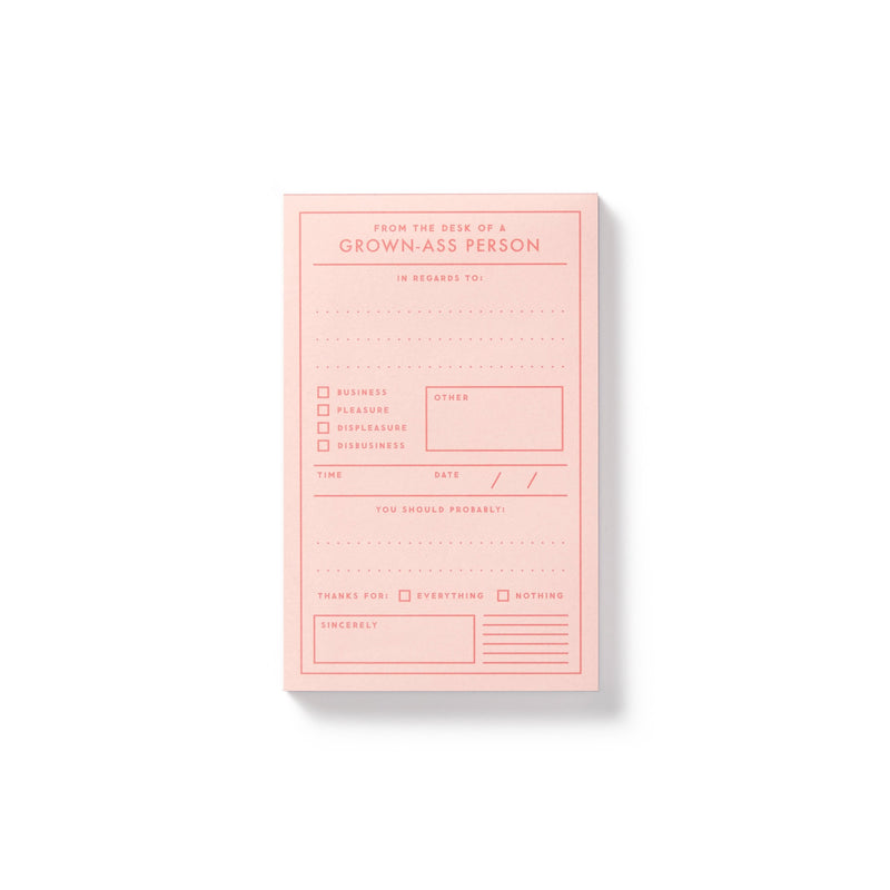 Grown-ass Person Memo Pad Galison 