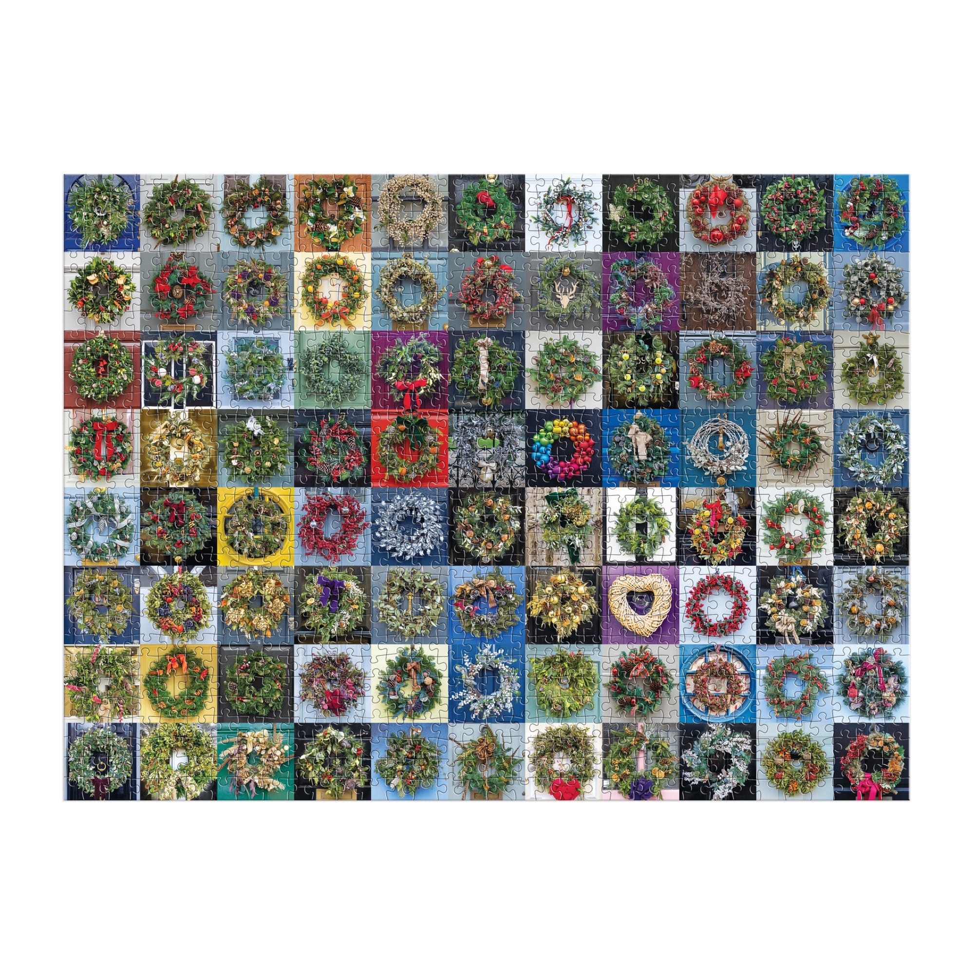 S*H様 The Real McCoy's ジグソーパズル Handmade Wreaths 1000 Piece Christmas Puzzle | Galison