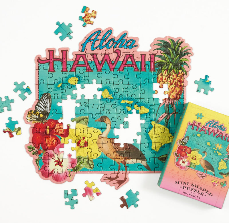Hawaii Mini Shaped Jigsaw Puzzle 100 Piece Puzzles Wendy Gold 