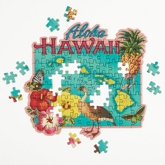 Hawaii Mini Shaped Jigsaw Puzzle 100 Piece Puzzles Wendy Gold 