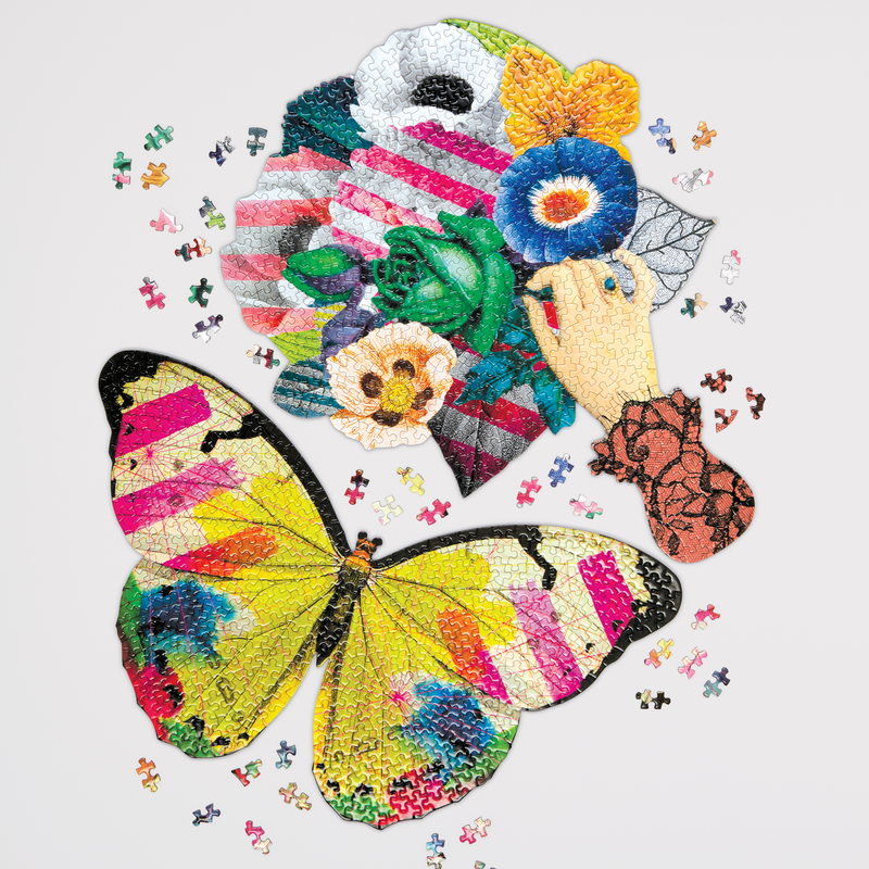 Heritage Collection Frivolités Set of 2 Shaped Puzzle Set Christian Lacroix Puzzles and Games Christian Lacroix 