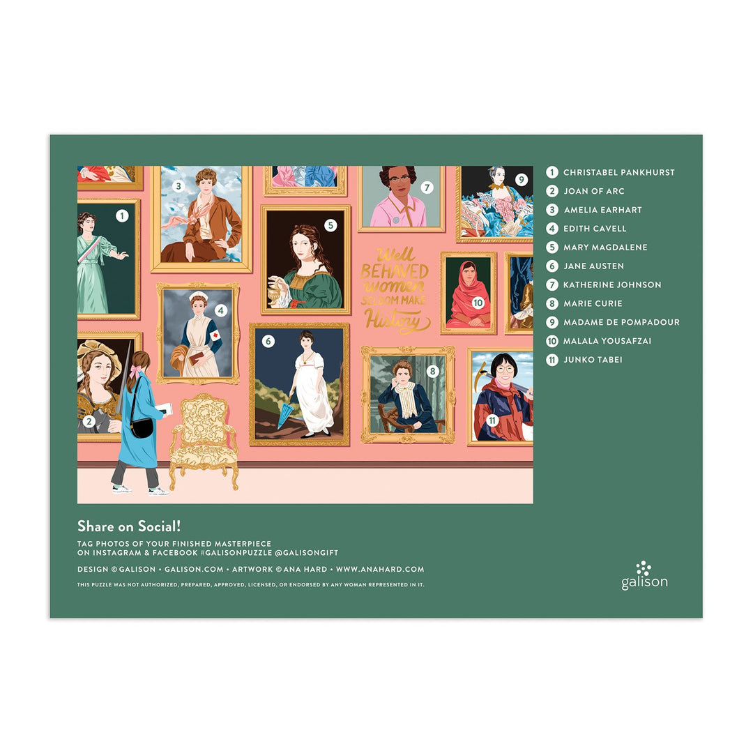 Herstory Museum 1000 Piece Foil Jigsaw Puzzle Foil Puzzles Herstory Museum Collection 
