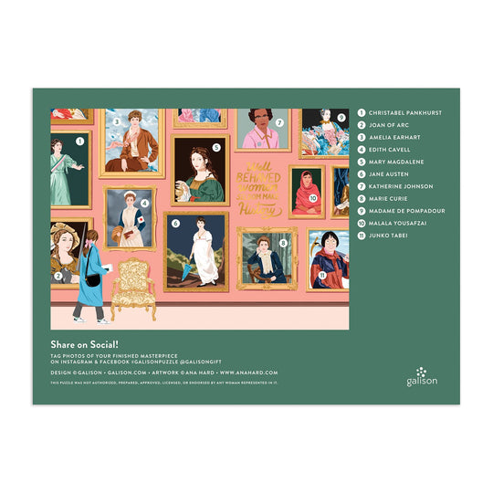 Herstory Museum 1000 Piece Foil Jigsaw Puzzle Foil Puzzles Herstory Museum Collection 