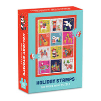 Holiday Stamps Mini Puzzle Holiday Mini Puzzles Galison 