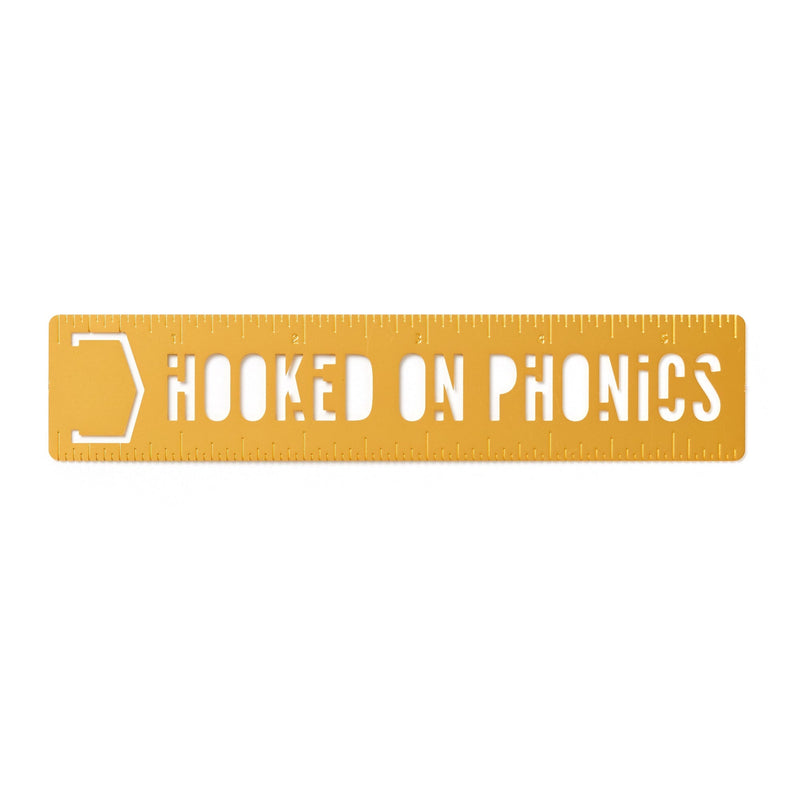 Hooked On Phonics Metal Bookmark Stencil Brass Monkey 