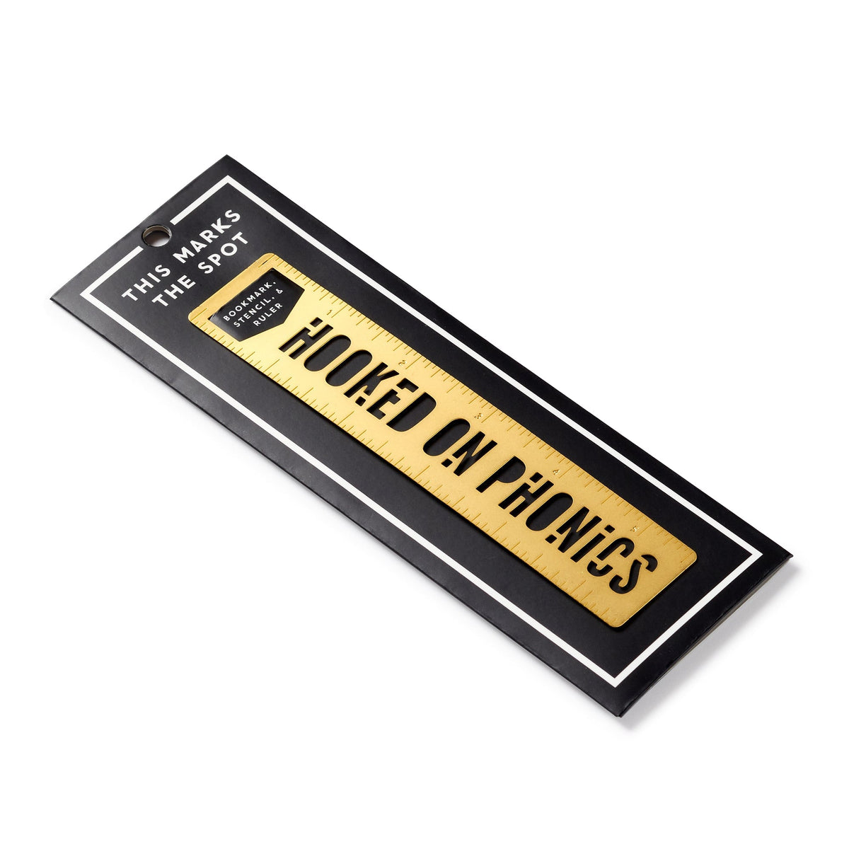 Hooked On Phonics Metal Bookmark Stencil Brass Monkey 