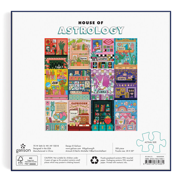 House of Astrology 500-Piece Foil Puzzle | Galison