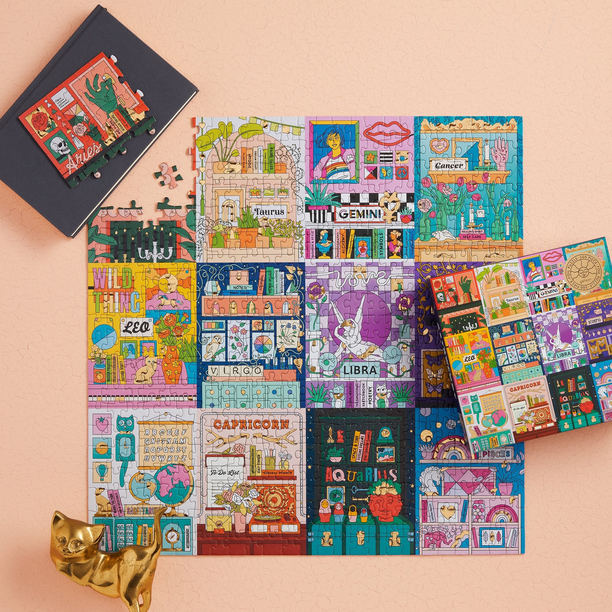 House of Astrology 500 Piece Foil Puzzle – Galison