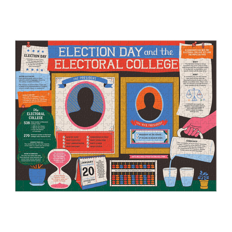 How to Become President of the United States 500 Piece Double-Sided Puzzle Double Sided 500 Piece Puzzle Galison 