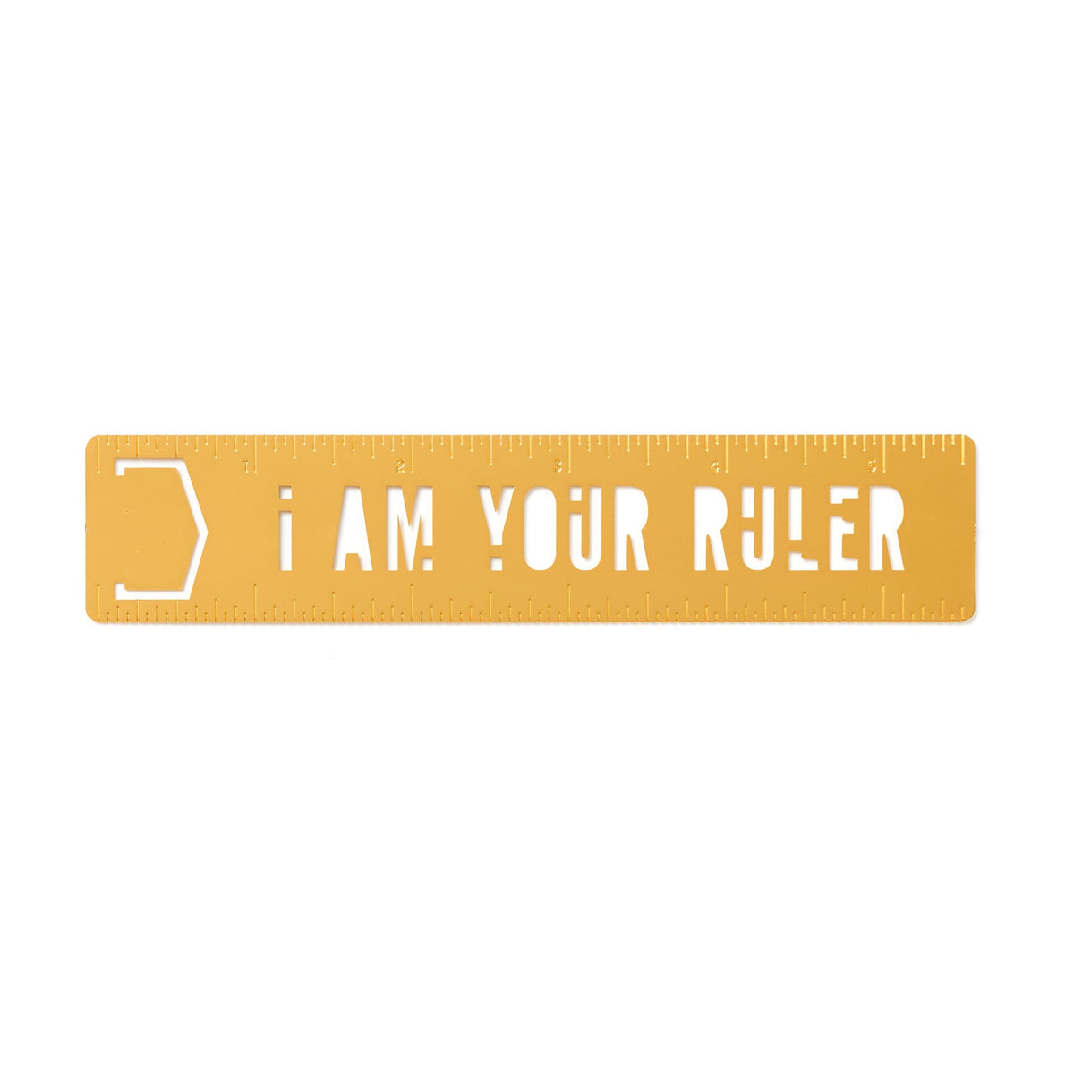I Am Your Ruler Metal Bookmark Stencil Brass Monkey 