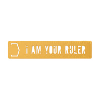 I Am Your Ruler Metal Bookmark Stencil Brass Monkey 