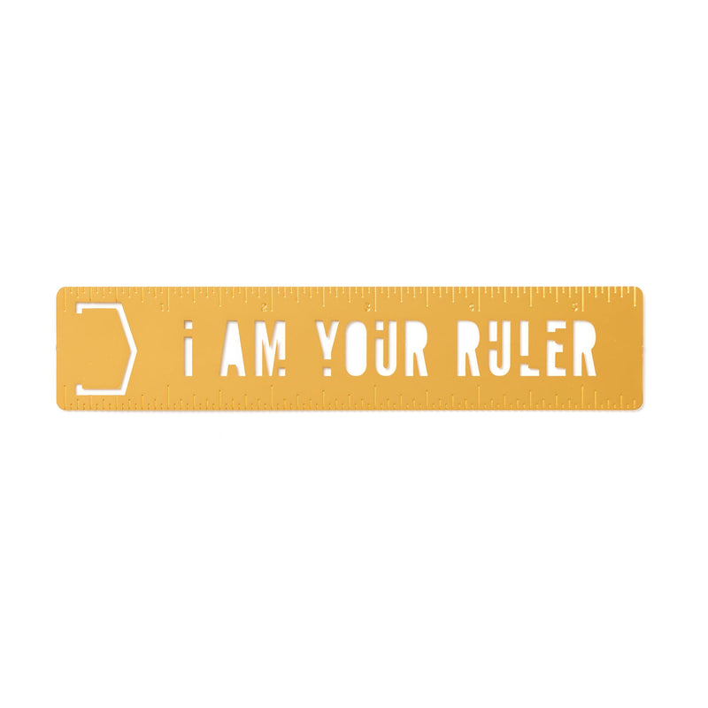 I Am Your Ruler Metal Bookmark Stencil Brass Monkey 