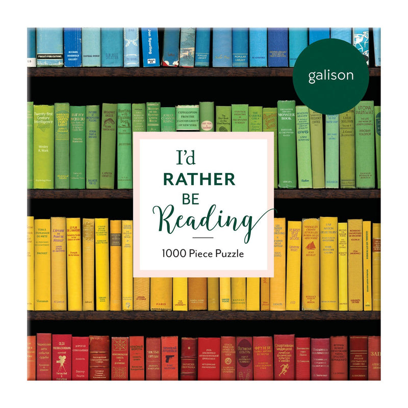 I'd Rather Be Reading 1000 Piece Puzzle 1000 Piece Puzzles Galison 