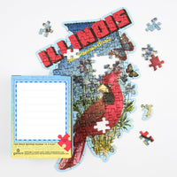Illinois Mini Shaped Puzzle Galison 