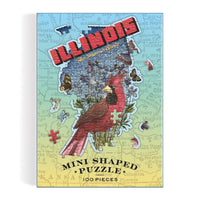 Illinois Mini Shaped Puzzle Galison 