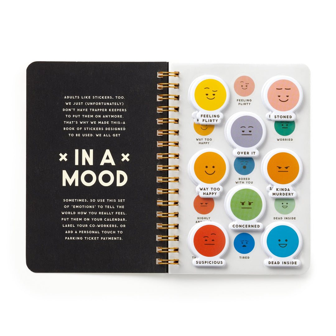 In A Mood Sticker Book Sticky Notes Brass Monkey 