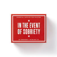 In The Event Of Sobriety Emergency Drinking Kit Brass Monkey 