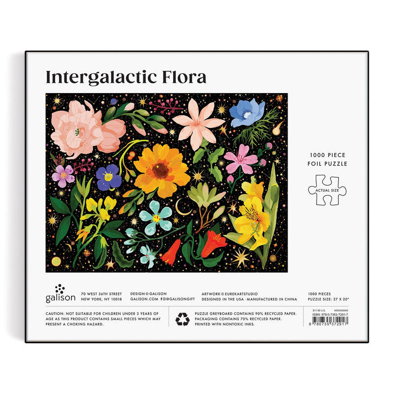 Intergalactic Flora 1000 Piece Foil Puzzle Galison 