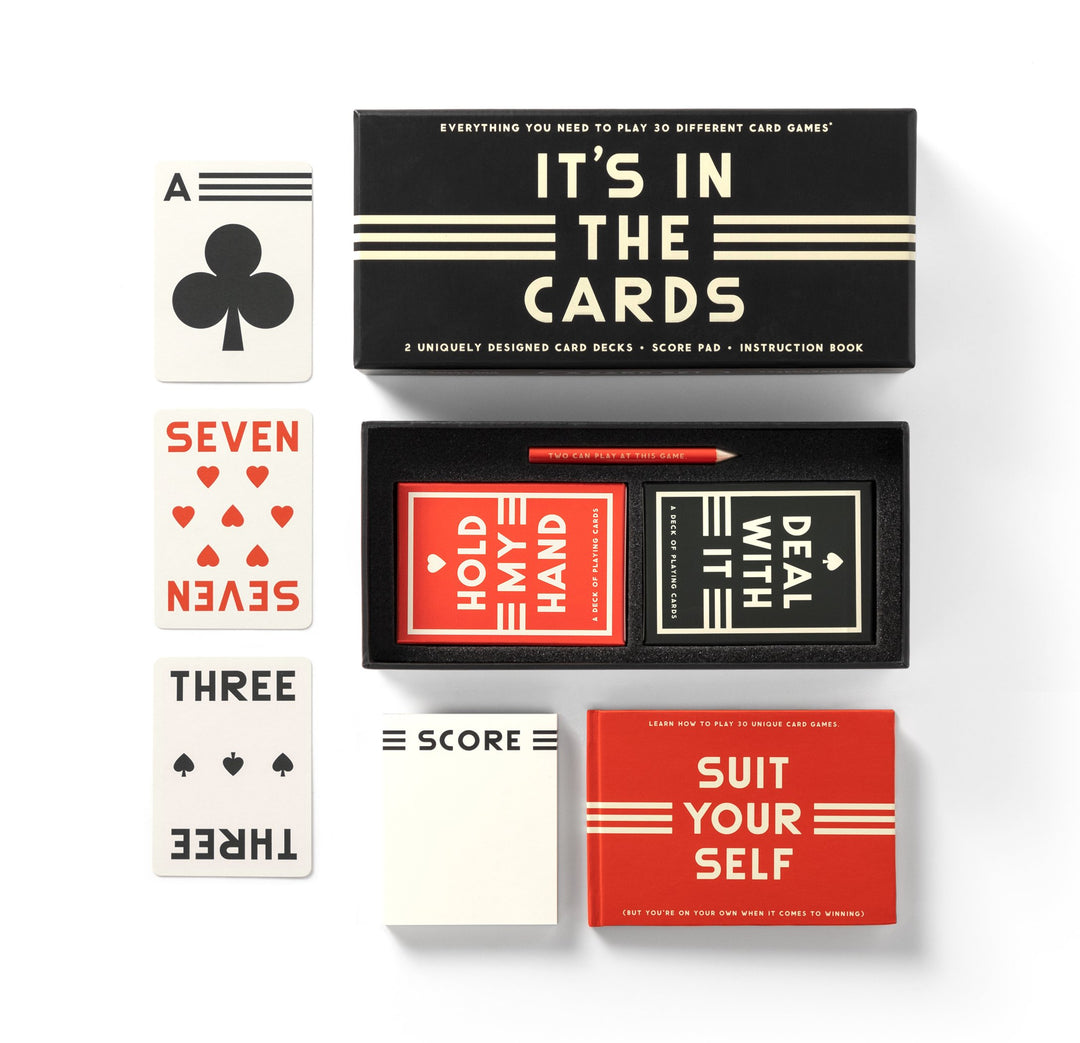 It's In The Cards Playing Card Game Set | Galison It's In The Cards Playing Card Game Set | Galison