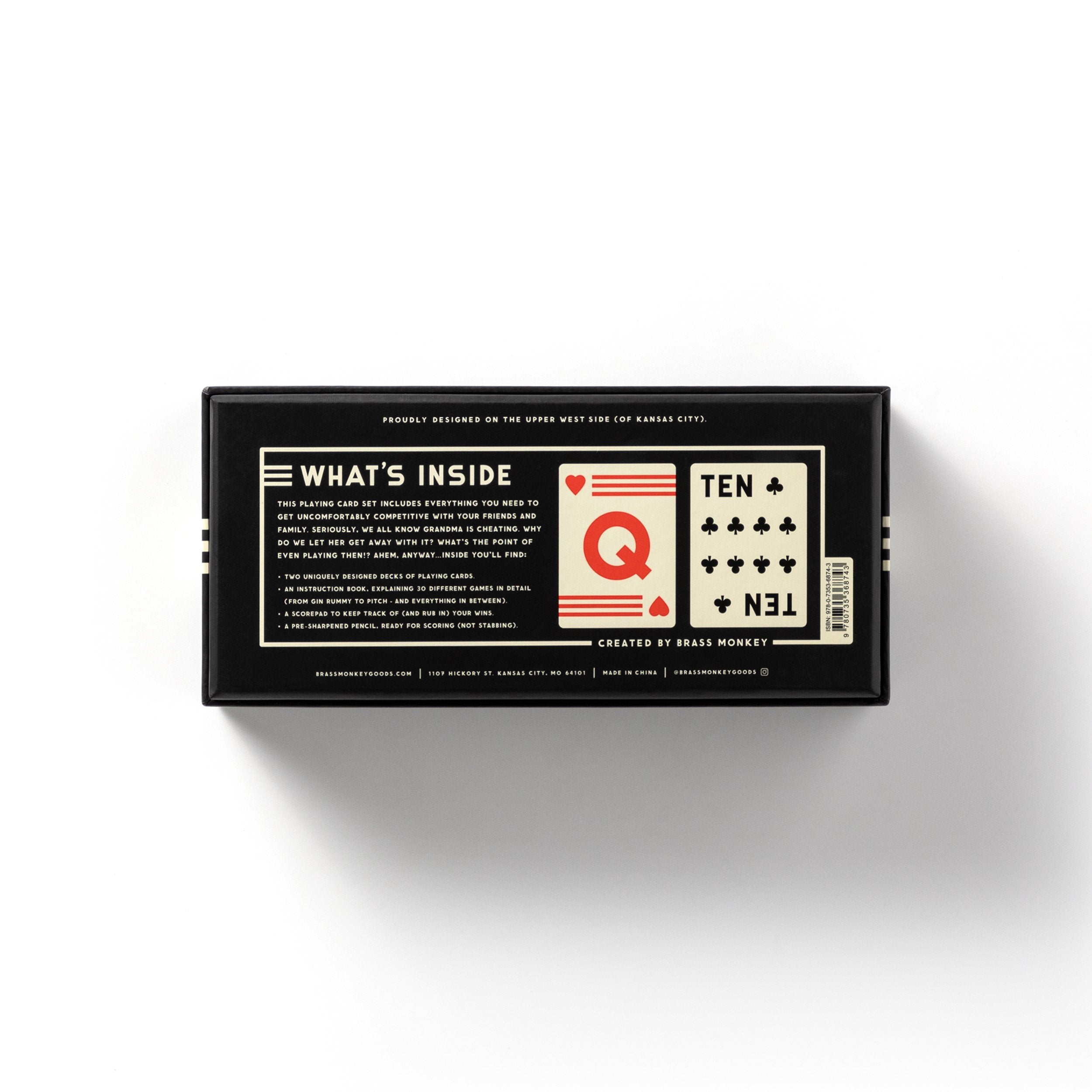 It's In The Cards Playing Card Game Set from Brass Monkey