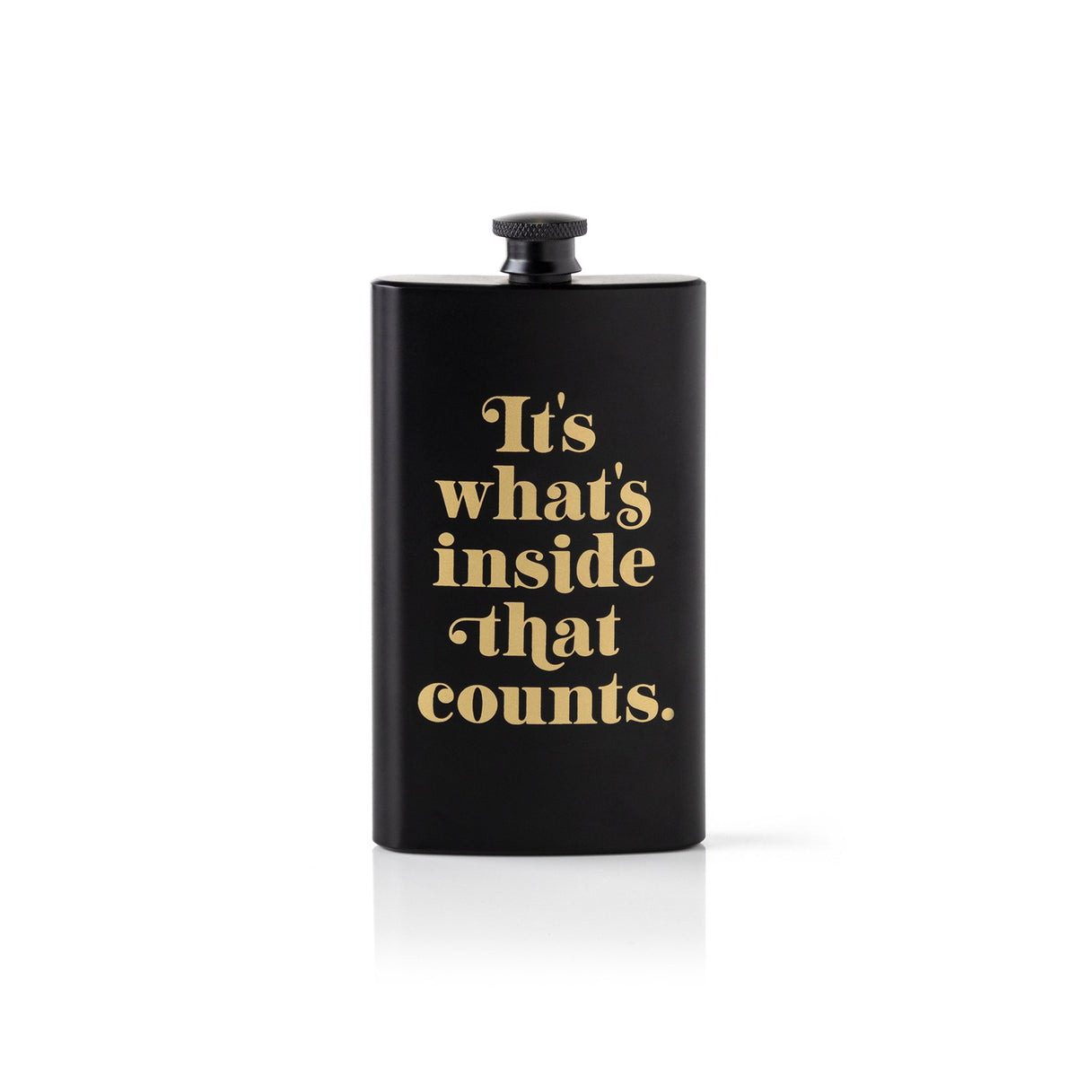 It's What's Inside That Counts Pocket Flask Pocket Flask Brass Monkey 