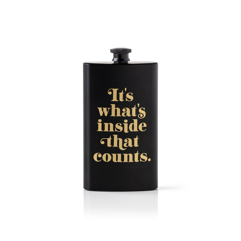 It's What's Inside That Counts Pocket Flask Pocket Flask Brass Monkey 