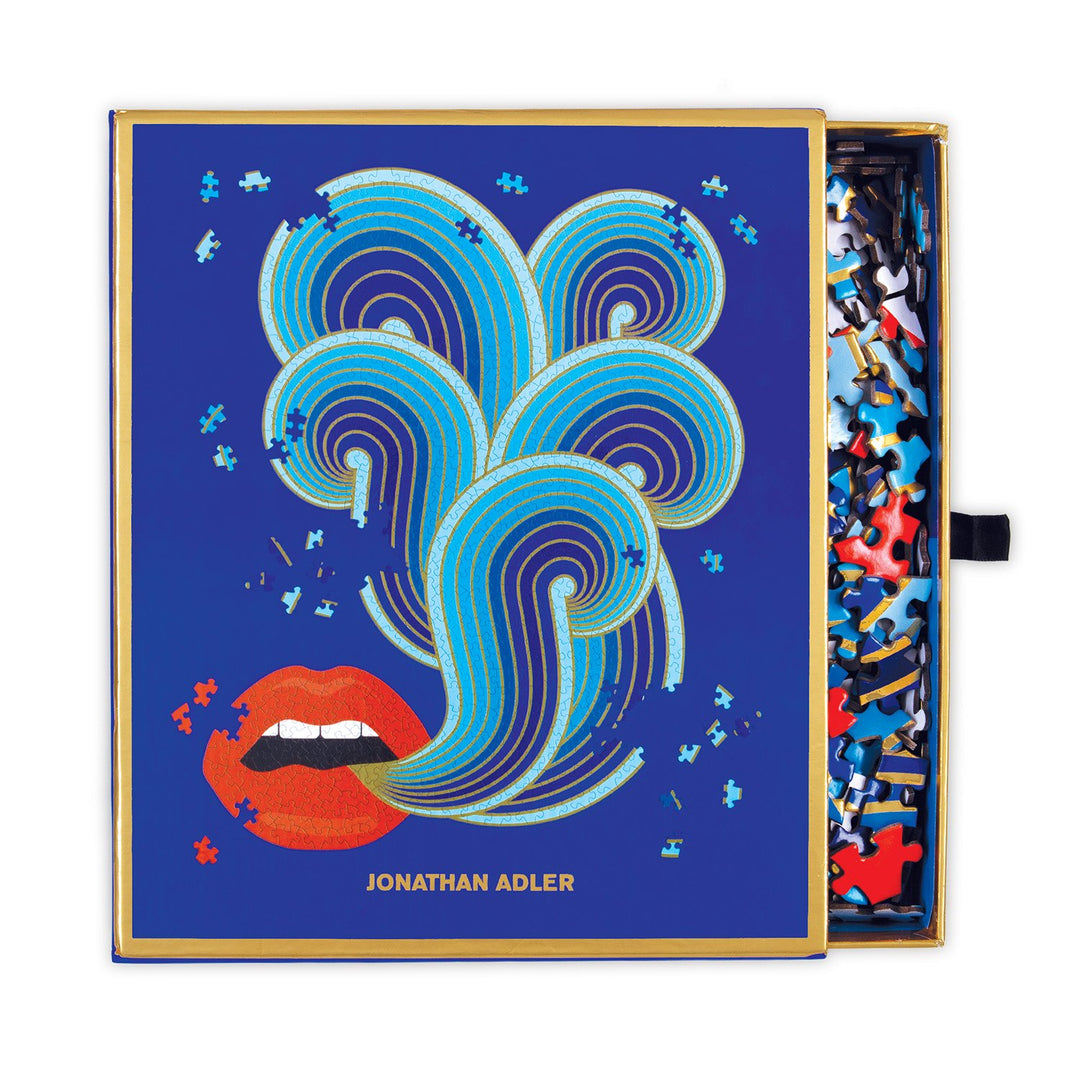 Jonathan Adler 750 Piece Lips Shaped Jigsaw Puzzle 750 Piece Puzzles Jonathan Adler Collection 