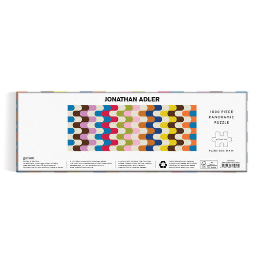 Jonathan Adler Bargello 1000 Piece Panoramic Puzzle Puzzles Jonathan Adler 