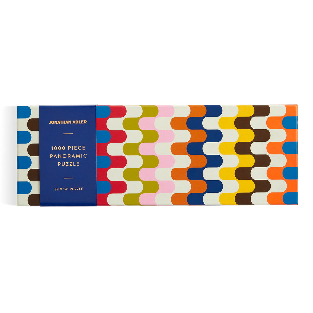 Jonathan Adler Bargello 1000 Piece Panoramic Puzzle Puzzles Jonathan Adler 