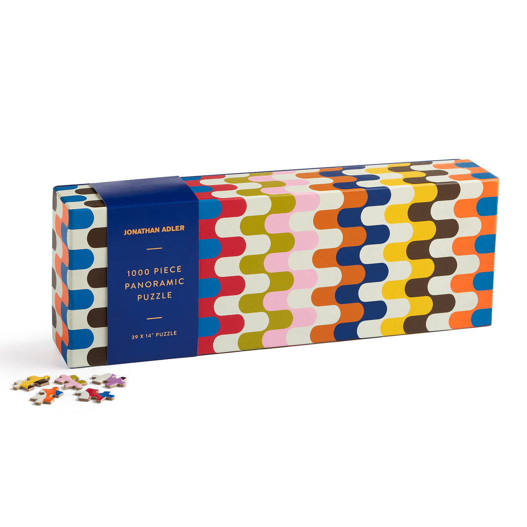 Jonathan Adler Bargello 1000 Piece Panoramic Puzzle Puzzles Jonathan Adler 