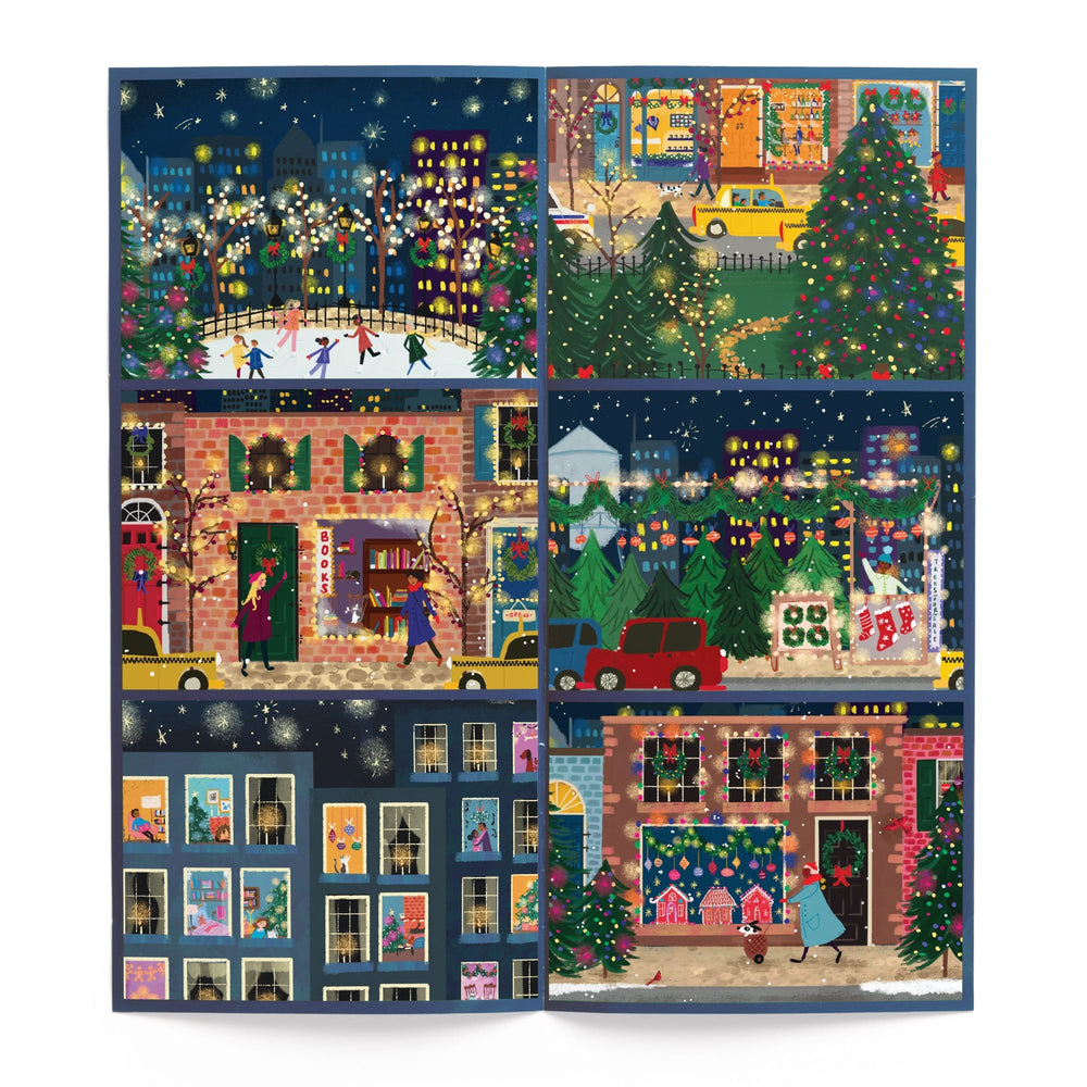 Joy Laforme Winter Lights 12 Days of Puzzles Holiday Countdown Galison