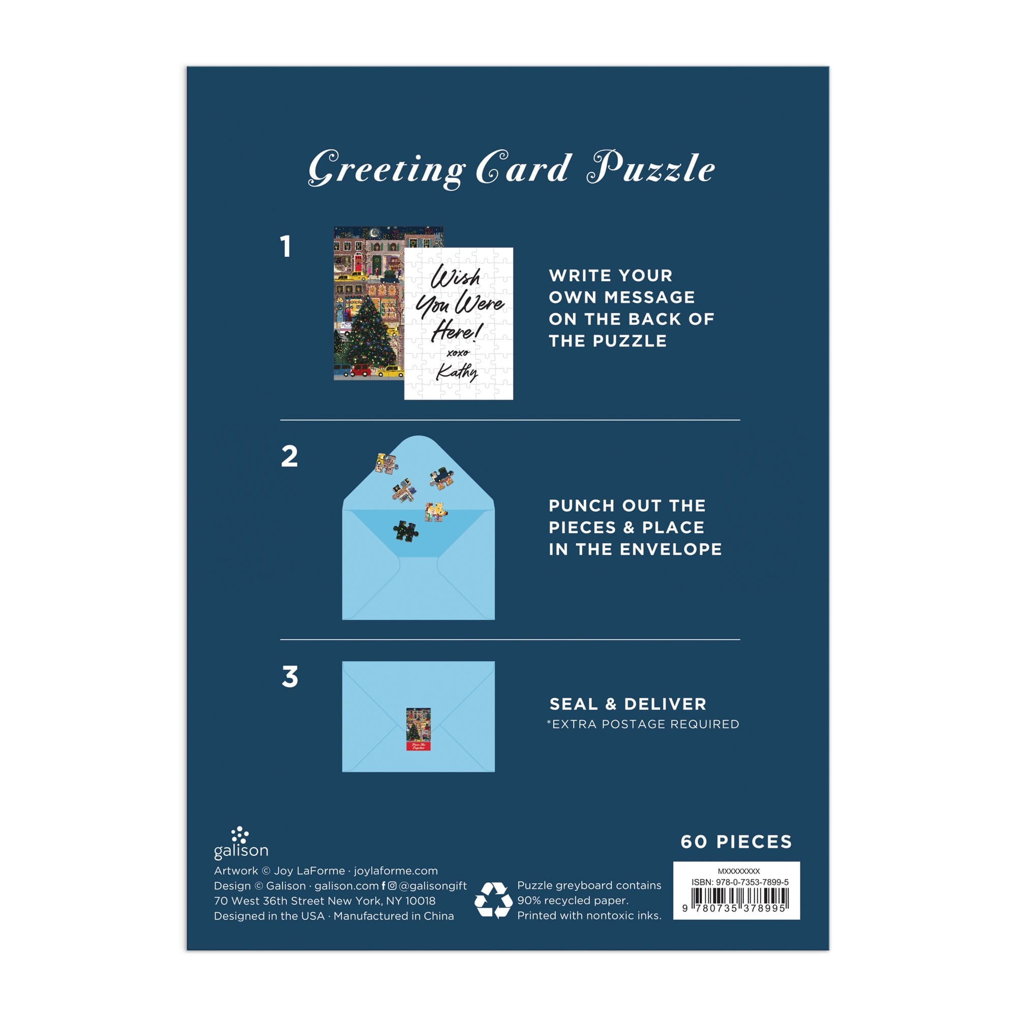 Joy Laforme Winter Lights Greeting Card Puzzle – Galison