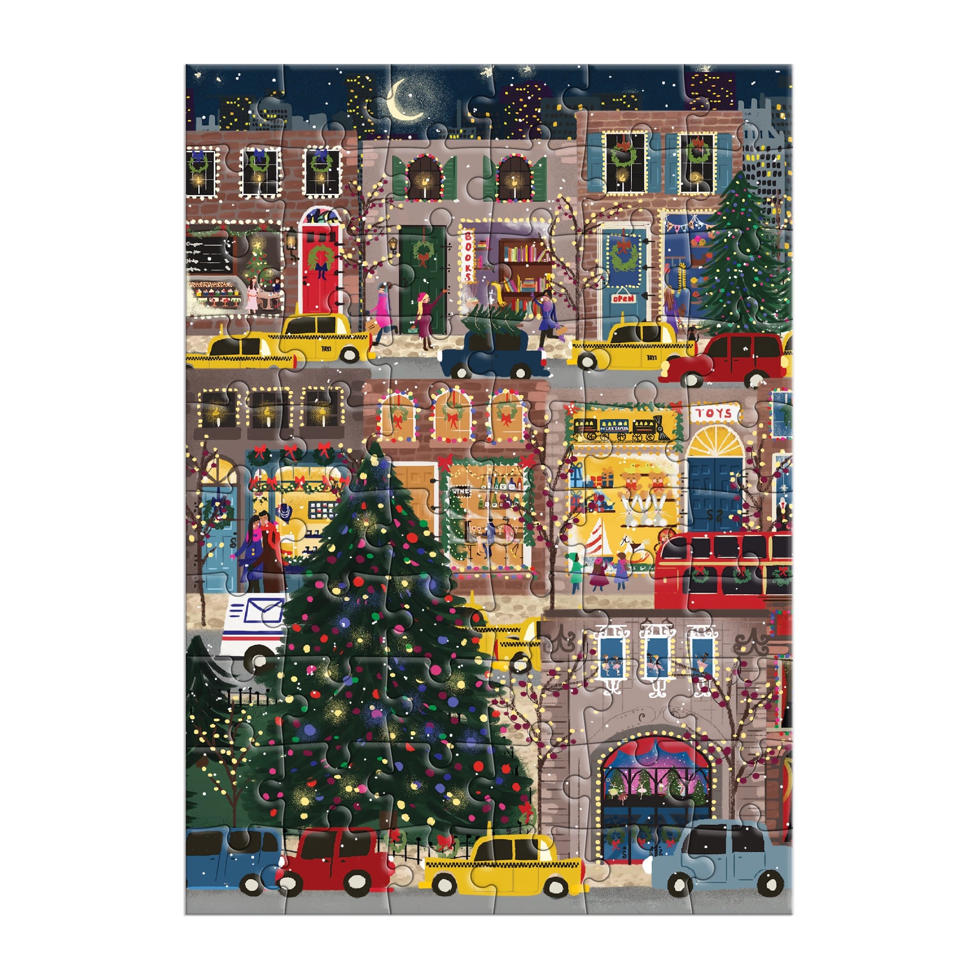 Joy Laforme Winter Lights Greeting Card Puzzle – Galison