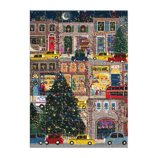 Joy Laforme Winter Lights Greeting Card Puzzle Greeting Card Puzzles Joy Laforme 