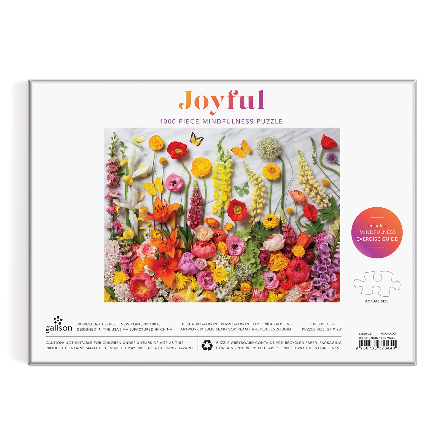 Joyful 1000 Piece Floral Jigsaw Puzzle | Galison