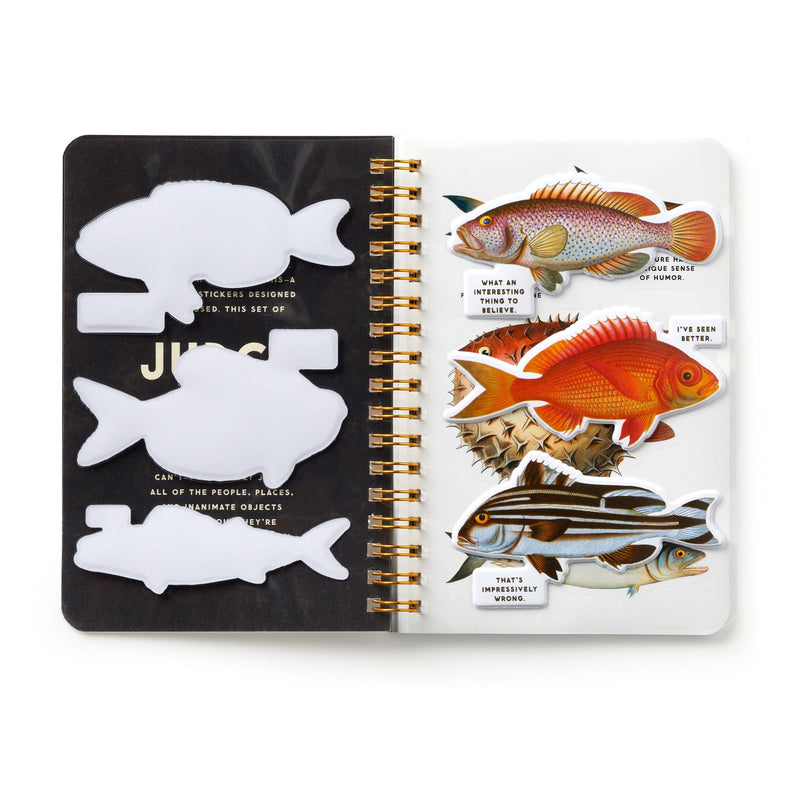 Judgy Fish Sticker Book Sticky Notes Brass Monkey 