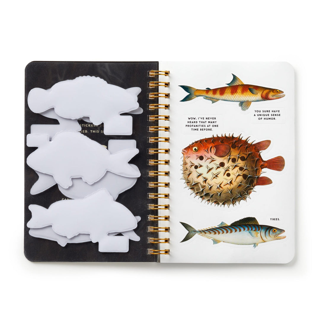 Judgy Fish Sticker Book Sticky Notes Brass Monkey 