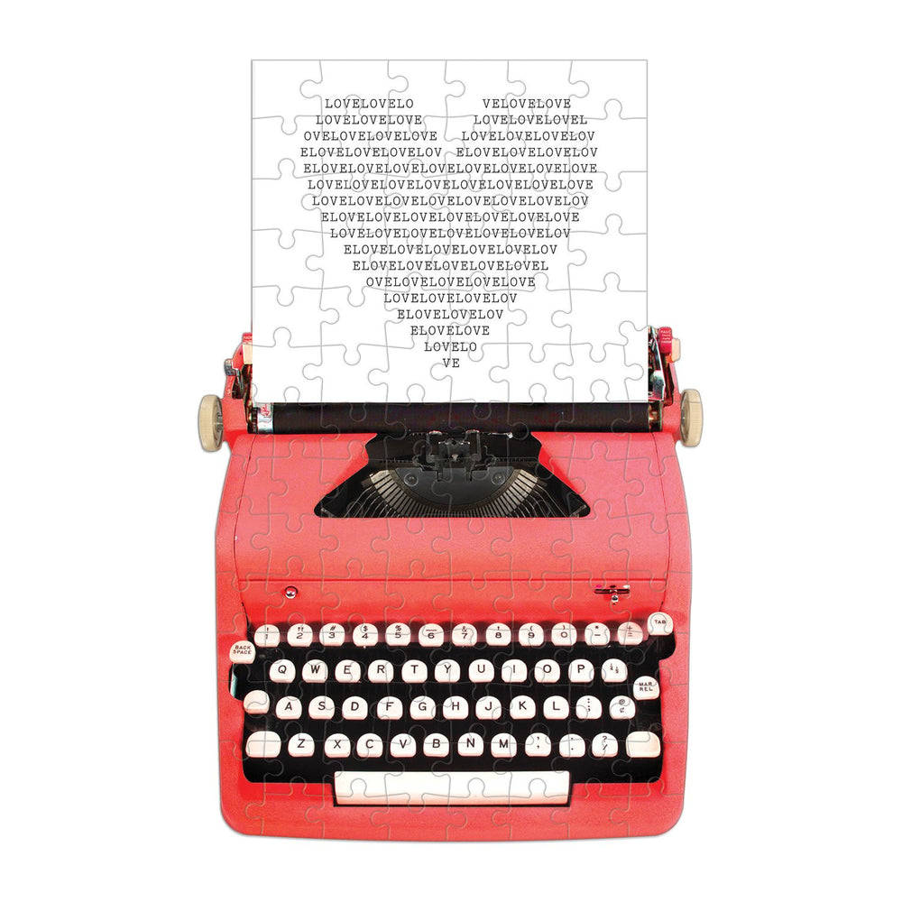 Just My Type Vintage Typewriter 100 Piece Mini Shaped Puzzle Mini-Shaped Puzzles Galison 