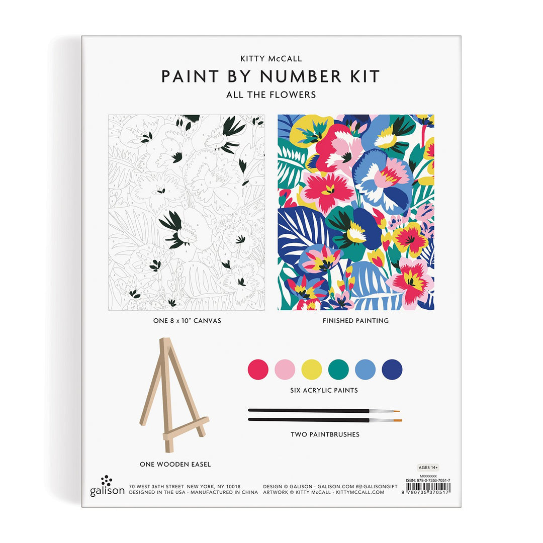 Kitty McCall All the Flowers Paint By Number Kit Paint By Number Kits Kitty McCall 