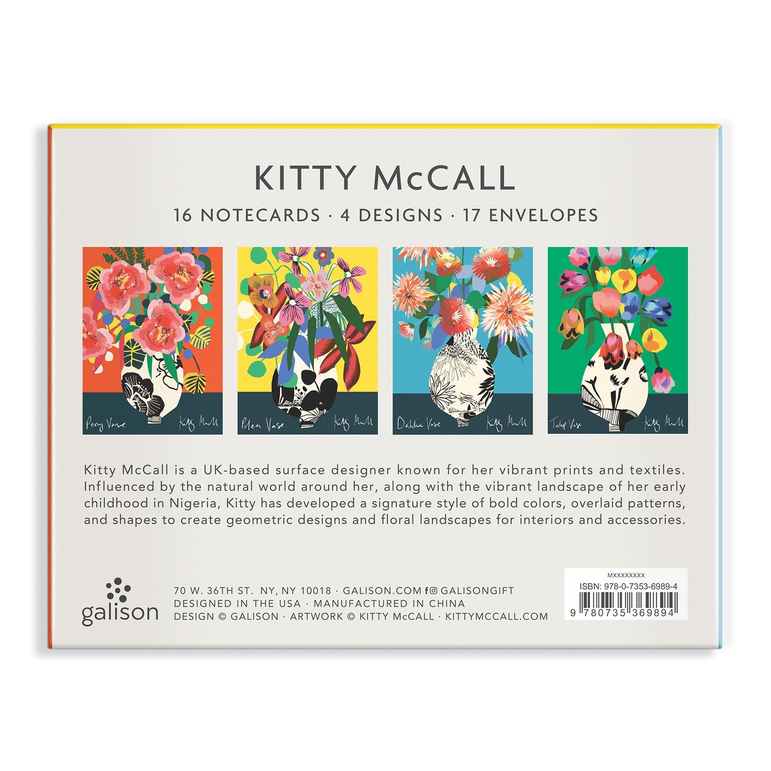 Kitty McCall Floral Notecard Box | Galison