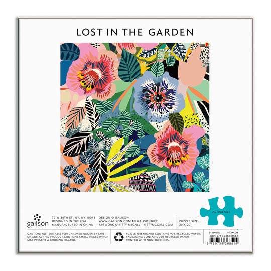 Kitty McCall Lost In the Garden 500 Piece Jigsaw Puzzle 500 Piece Puzzles Kitty McCall 