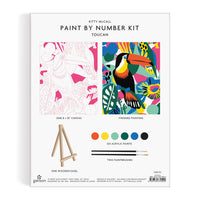 Kitty McCall Toucan Paint By Number Kit Paint By Number Kits Kitty McCall 
