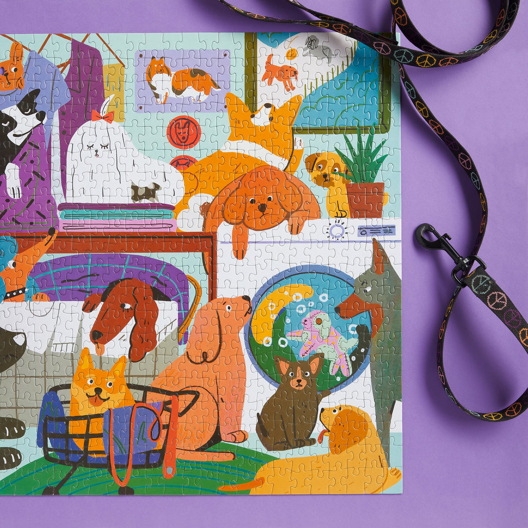 Laundry Dogs 500 Piece Puzzle Puzzles Jialei Sun 