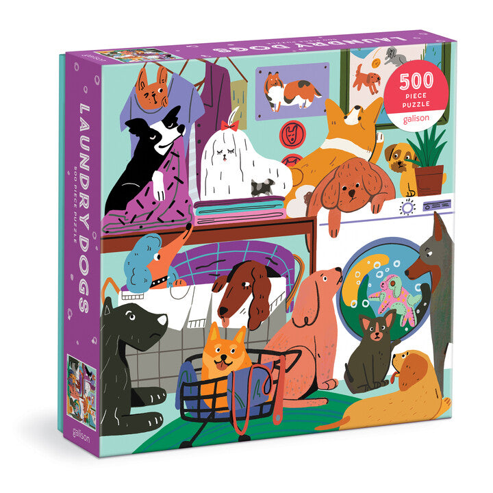 Laundry Dogs 500 Piece Puzzle Puzzles Jialei Sun 